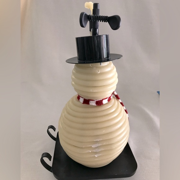 Snowman Beeswax Candle - Picture 6 of 9